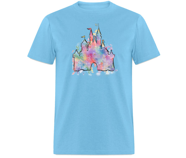 Disneyland Watercolor castle Shirt, Princess Castle shirt, Paris Vacation shirt, Magical Castle Shirt, Wizard castle Shirt, Orlando Shirt, Matching Family