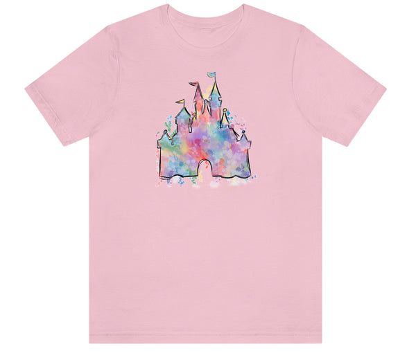 Disneyland Watercolor castle Shirt, Princess Castle shirt, Paris Vacation shirt, Magical Castle Shirt, Wizard castle Shirt, Orlando Shirt, Matching Family