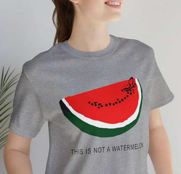 Watermelon Shirt, Palestine Watermelon TShirt, This is Not a Watermelon' Palestine Collection, Gift for Her Him, Palestinian Shirt Arabic Gifts Palestine T-Shirt, No War, Israel Palestine conflict Gift for Christmas
