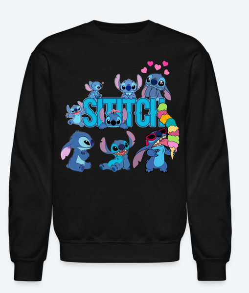 Lilo Stitch Sweatshirt, Stitch Girl's Classic Sweatshirt, Disney Lilo Simply Stitch Sweatshirt, Cute Stitch Design Sweatshirt,Lilo & Stitch - Ohana Top, Stitch Lover