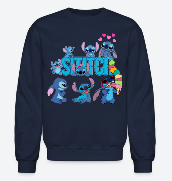 Lilo Stitch Sweatshirt, Stitch Girl's Classic Sweatshirt, Disney Lilo Simply Stitch Sweatshirt, Cute Stitch Design Sweatshirt,Lilo & Stitch - Ohana Top, Stitch Lover