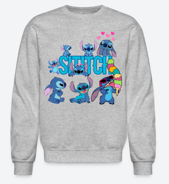 Lilo Stitch Sweatshirt, Stitch Girl's Classic Sweatshirt, Disney Lilo Simply Stitch Sweatshirt, Cute Stitch Design Sweatshirt,Lilo & Stitch - Ohana Top, Stitch Lover