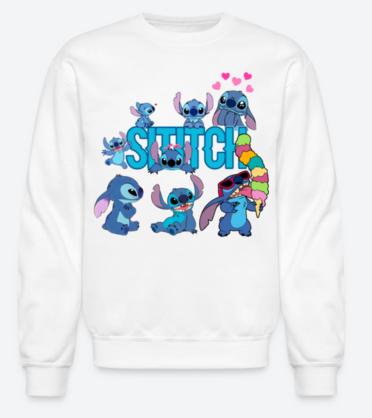 Lilo Stitch Sweatshirt, Stitch Girl's Classic Sweatshirt, Disney Lilo Simply Stitch Sweatshirt, Cute Stitch Design Sweatshirt,Lilo & Stitch - Ohana Top, Stitch Lover