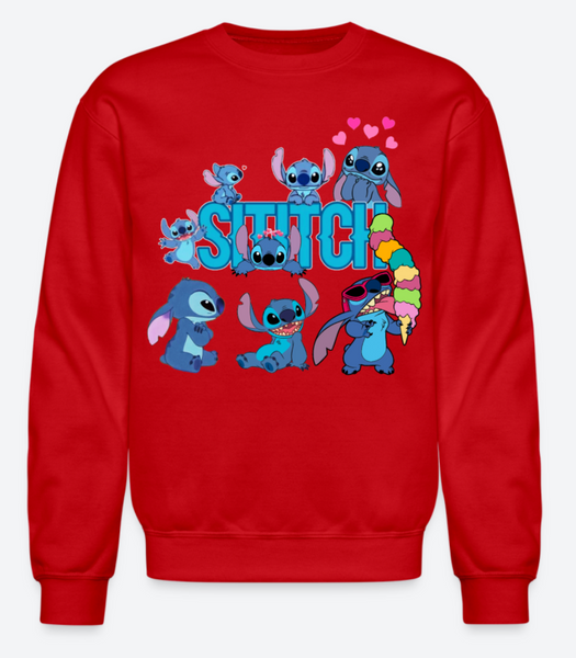 Lilo Stitch Sweatshirt, Stitch Girl's Classic Sweatshirt, Disney Lilo Simply Stitch Sweatshirt, Cute Stitch Design Sweatshirt,Lilo & Stitch - Ohana Top, Stitch Lover