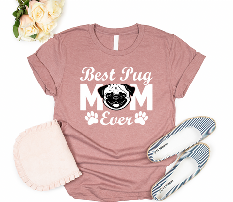 Pug Mom Shirt, Dog Mama Shirt, Pug Dog Mom Shirt