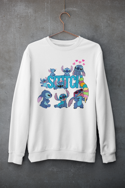 Lilo Stitch Sweatshirt, Stitch Girl's Classic Sweatshirt, Disney Lilo Simply Stitch Sweatshirt, Cute Stitch Design Sweatshirt,Lilo & Stitch - Ohana Top, Stitch Lover