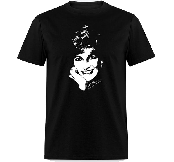 Princess Diana T-Shirt, 90s Graphic, Princess Diana Revenge Dress T-Shirt, Unisex Short Sleeve Tee, Lady Diana signature, Diana, Princess of Wales, Plus Size Shirt, RIP Queen % 100 Cotton Custom Shirt.