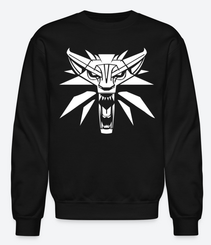 Witcher,The Witcher, Witcher Wolf Medallion, Geralt of Rivia,Witcher Sweatshirt, Fear no evil, Classic Sweatshirt, Witcher Symbol Top, Geralt the Witcher Sweatshirt