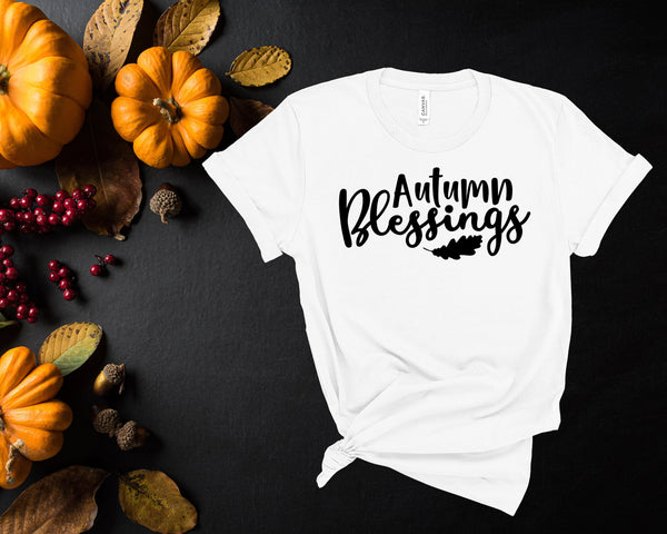 Autumn Blessings, Fall Shirts Women,  Graphic Tee, Cute Fall Shirts, Thanksgiving Shirt