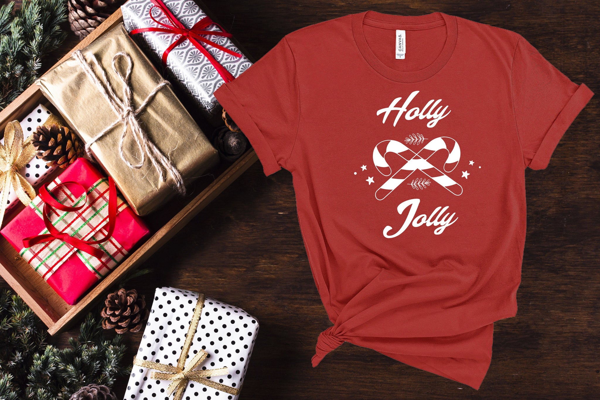 Holly Jolly, Funny Christmas Tee, Christmas Tshirt, Personalized Shirt, Cute Christmas Shirt, Christmas Raglan, Kids Christmas Shirt