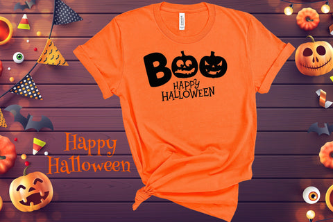 BOO Happy Halloween, halloween shirt, funny halloween, halloween gift, happy halloween, halloween costume women, vintage halloween