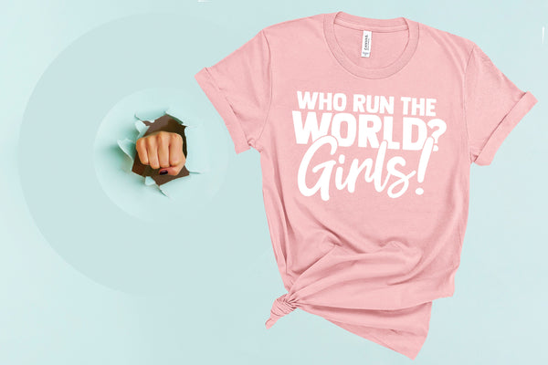 who run the world shirt, Who Run the World Girls, Girl Power Shirt, Feminist Shirt, The Future is Female, RBG Shirt, Vote Shirt,gift for her