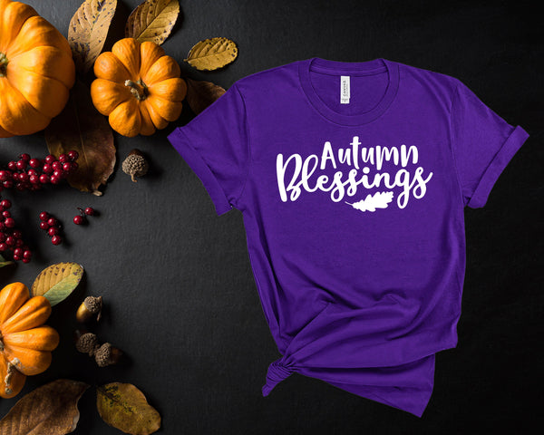 Autumn Blessings, Fall Shirts Women,  Graphic Tee, Cute Fall Shirts, Thanksgiving Shirt