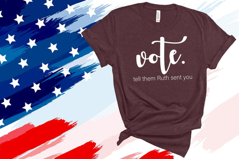 Tell Them Ruth Sent You, Ruth Bader Ginsburg Shirt, Notorious T-Shirt, Send Me RBG, Women's Rights Equality Shirts, Vote Shirt