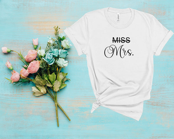 Miss to Mrs shirt, Bride shirt, Bachelorette shirts, Just married shirt, Honeymoon shirt, Wedding party shirt, Bridal Shirt, Bride Gift Tee