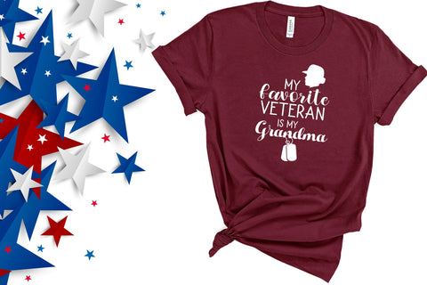 My Favorite Veteran is my Grandma, Marine Sister, Veteran's Day Shirt, Military Shirt, Boot Camp Graduation, Army, Navy, Marines Veteran