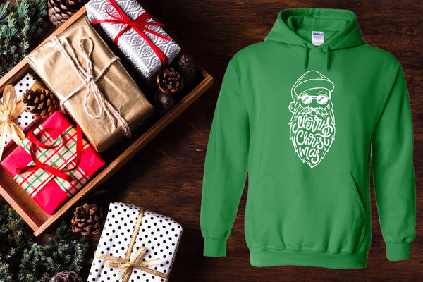 Cool Santa Sweatshirt, Believe, Christmas Hoodie, Xmas Family Hoodies, Christmas Tree Hoodies, Christmas Apparel