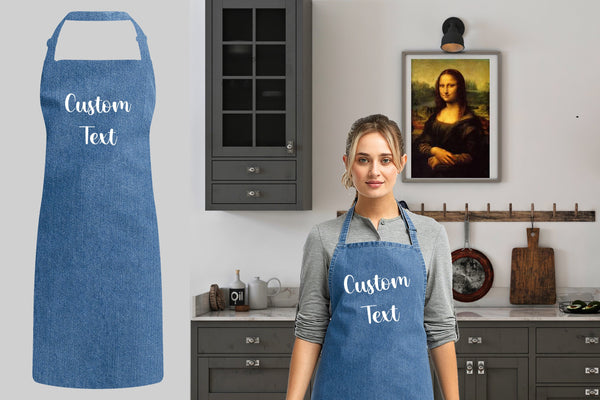 Valentine's Day Gift, Personalized Apron, Bakery Apron,Housewarming Gift, New Home Gift, Custom Text Apron, Custom Apron Women, Unisex Apron