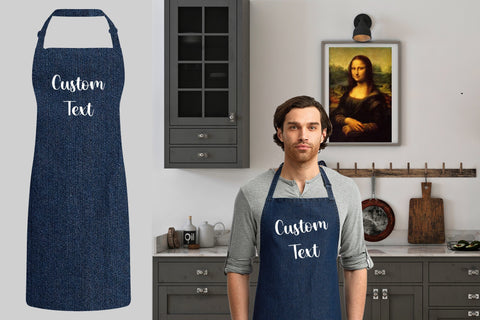 Valentine's Day Gift, Personalized Apron, Bakery Apron,Housewarming Gift, New Home Gift, Custom Text Apron, Custom Apron Women, Unisex Apron