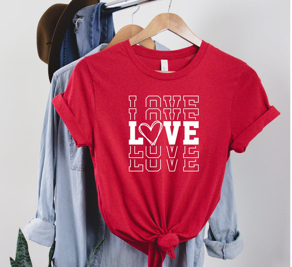 Valentine's Day Shirt, Love Shirt, Womens Valentines Day Gift, Heart Shirt, Valentine's Gift for Her, Couple Shirt