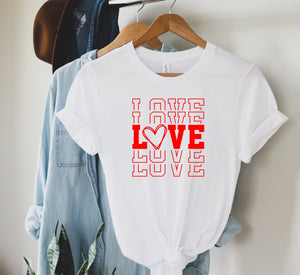 Valentine's Day Shirt, Love Shirt, Womens Valentines Day Gift, Heart Shirt, Valentine's Gift for Her, Couple Shirt