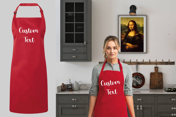 Valentine's Day Gift, Personalized Apron, Bakery Apron,Housewarming Gift, New Home Gift, Custom Text Apron, Custom Apron Women, Unisex Apron