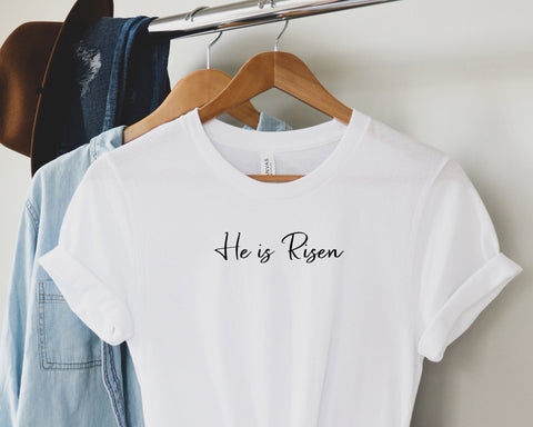 He Is Risen Shirt, Easter Shirt, Christian Shirt , Christian Shirt for friend, Jesus Shirt,Christian T Shirts, Matching Easter Shirt,105