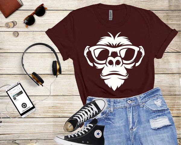 Monkey Shirt, Monkey Unisex Tee, Motivational shirt, Workout shirt, Gym Shirt, Workout gift, Best Gift for Him,Birthday Gift, Funny Shirt