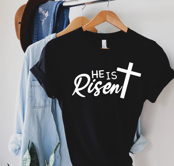 He is Risen Shirt, Gift for Christian, Easter Tees, Easter Shirts for Women and Men, Jesus T-Shirts, Easter Sunday Tops, Womens Easter