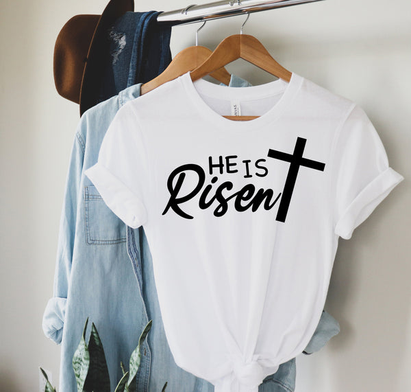 He is Risen Shirt, Gift for Christian, Easter Tees, Easter Shirts for Women and Men, Jesus T-Shirts, Easter Sunday Tops, Womens Easter
