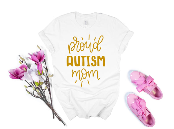 Proud Autism Mom, Autism Acceptance Shirt, Love Needs No Words Autism Awareness, Gift for mom, best mom ever, Personalized Shirt