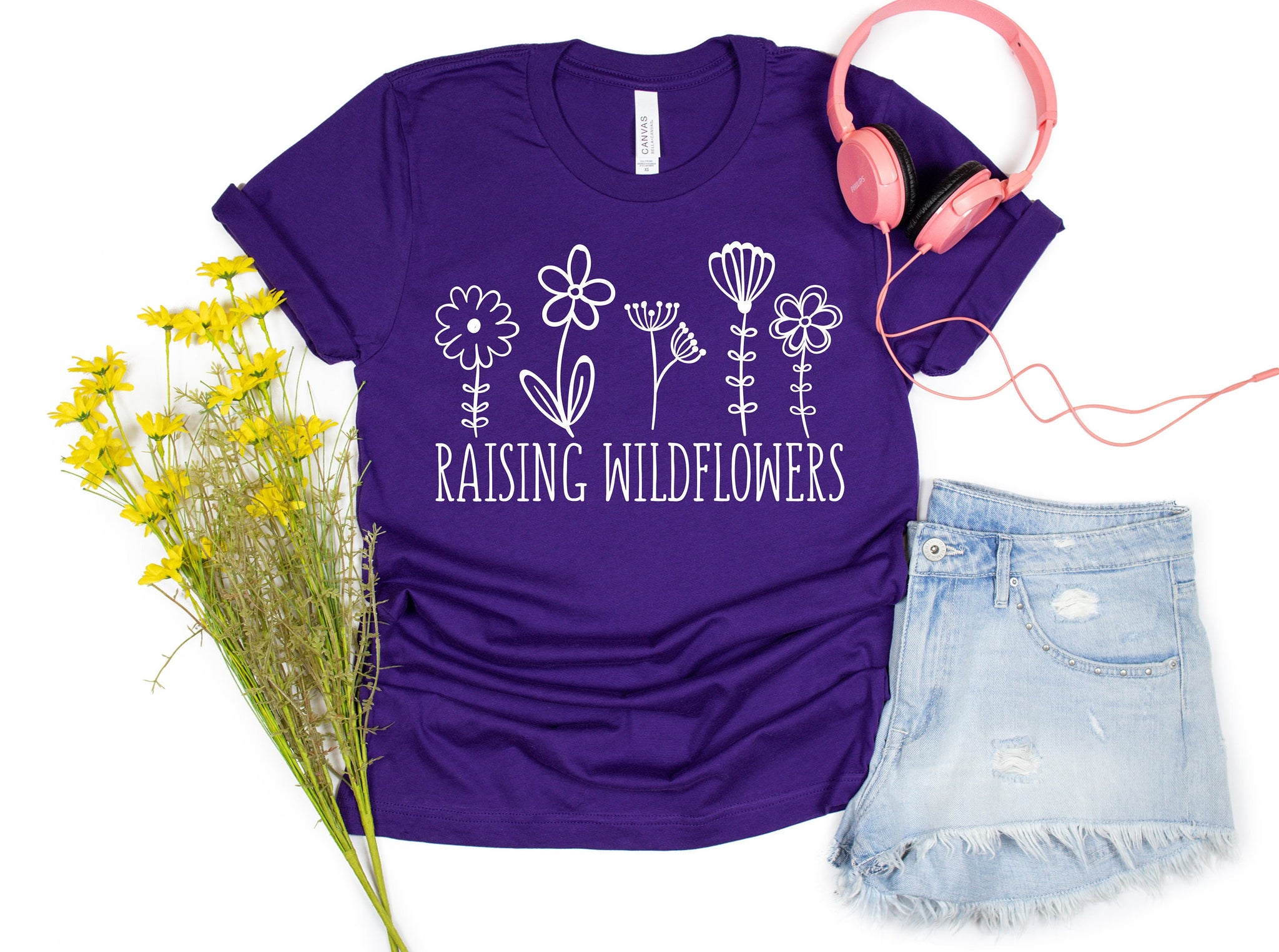 Raising Wildflowers Shirt, Mom and Baby Shirts, Little Wildflower Shirt, Mommy And Me Outfit, Matching Mommy And Me Shirt