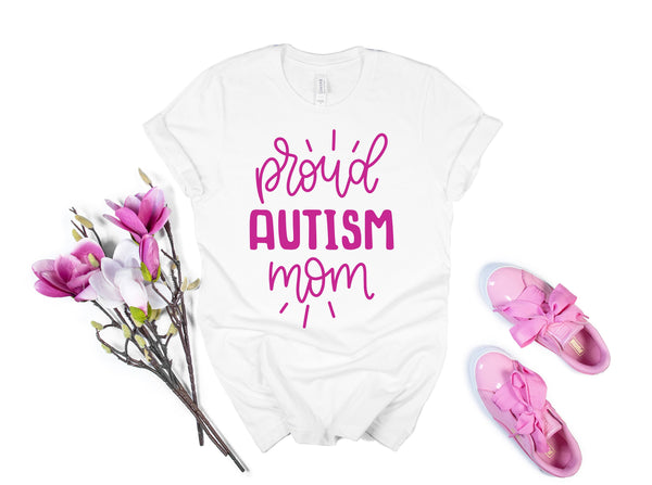 Proud Autism Mom, Autism Acceptance Shirt, Love Needs No Words Autism Awareness, Gift for mom, best mom ever, Personalized Shirt