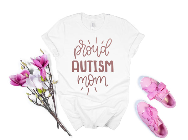 Proud Autism Mom, Autism Acceptance Shirt, Love Needs No Words Autism Awareness, Gift for mom, best mom ever, Personalized Shirt
