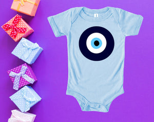 Blue eye bodysuit,Evil Eye Bodysuit,Baby gift bodysuit,Nazar boncuk Onesie, Good Luck bodysuits,Mystical eye bodysuit,Mystical magical shirt