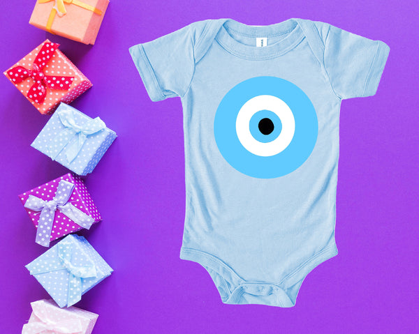 Blue eye bodysuit,Evil Eye Bodysuit,Baby gift bodysuit,Nazar boncuk Onesie, Good Luck bodysuits,Mystical eye bodysuit,Mystical magical shirt