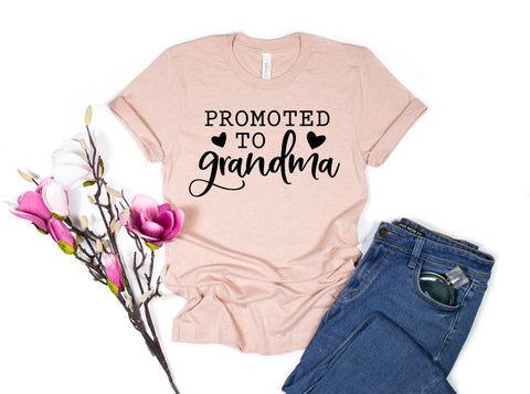 Promoted to Grandma Shirt, Promoted to Grandpa Shirt, Grandma Shirt, Pregnancy Reveal, Baby Announcement, Grandma To Be, Grandparents to be