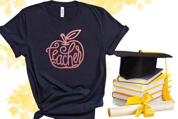 Apple Teacher Shirt,Teacher Teaching, Kindergarten Teacher Tee, gift for teacher, Teacher Gift Ideas, Teacher Gift, Cute Shirt, quality gift