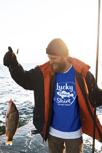 Lucky Fishing Shirt, Fishing Lover T-Shirt,Fishing Quotes,Funny fishin –  Erkfashion