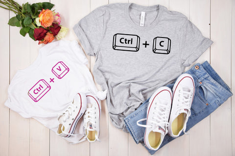 Ctrl C Ctrl V Shirt, Gift For Papa Shirt, Fathers Day Gift, Papa and Me Shirt, Matching Papa Shirt, Grandpa and Me Shirt