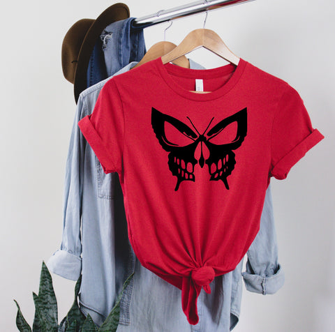 Skull Butterfly Shirt, Cool TShirt, Halloween Shirt, Gift for Halloween, Cute Tshirt, Inspirational Tee, Unisex Shirt, Best Quality