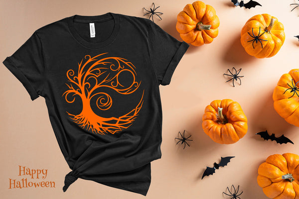 Life Tree Shirt, Halloween Shirts for Women , Womens Halloween Shirt,Cute Halloween Party Tshirt,Gift for a friend, Cool Tshirt,quality gift
