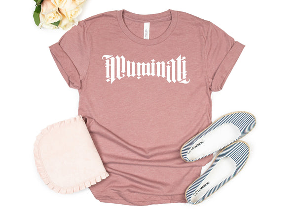 Illuminati Ambigram Shirt, Funny Shirt, Demons and Angels Shirt, Gift For Her