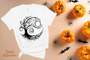 Life Tree Shirt, Halloween Shirts for Women , Womens Halloween Shirt,Cute Halloween Party Tshirt,Gift for a friend, Cool Tshirt,quality gift