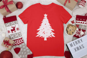 Distressed Christmas Tree,Cute Winter Christmas Shirt,Grungy Tree,Soft TShirt,Women's Graphic Tee,Holiday Trees, Gift for Christmas