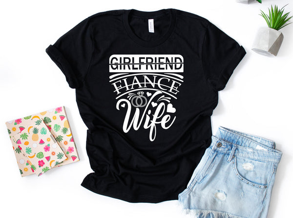 wife shirt, husband shirt, couples marriage, marriage shirt, girlfriend fiancee wife , married shirt, bachelorette shirt, married