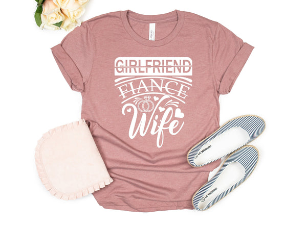 wife shirt, husband shirt, couples marriage, marriage shirt, girlfriend fiancee wife , married shirt, bachelorette shirt, married