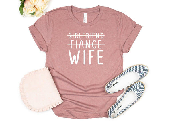 wife shirt, husband shirt, couples marriage, marriage shirt, girlfriend fiancee wife , married shirt, bachelorette shirt, married