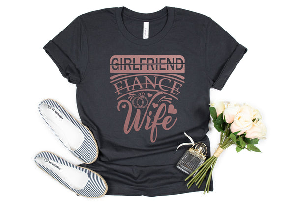 wife shirt, husband shirt, couples marriage, marriage shirt, girlfriend fiancee wife , married shirt, bachelorette shirt, married