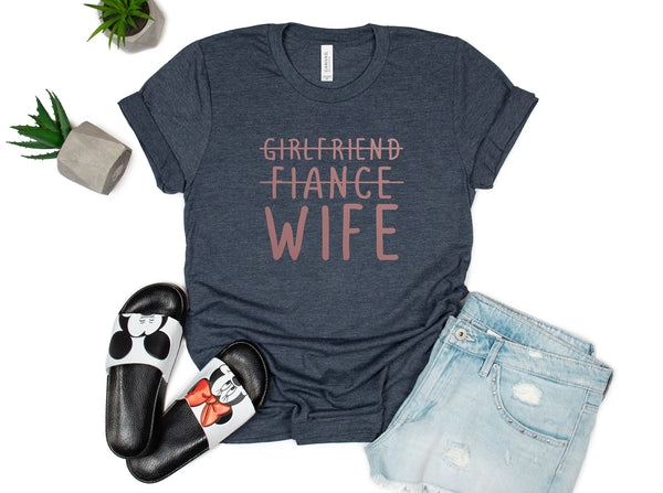 wife shirt, husband shirt, couples marriage, marriage shirt, girlfriend fiancee wife , married shirt, bachelorette shirt, married